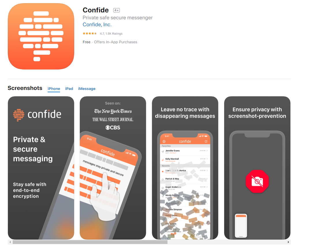 Confide app